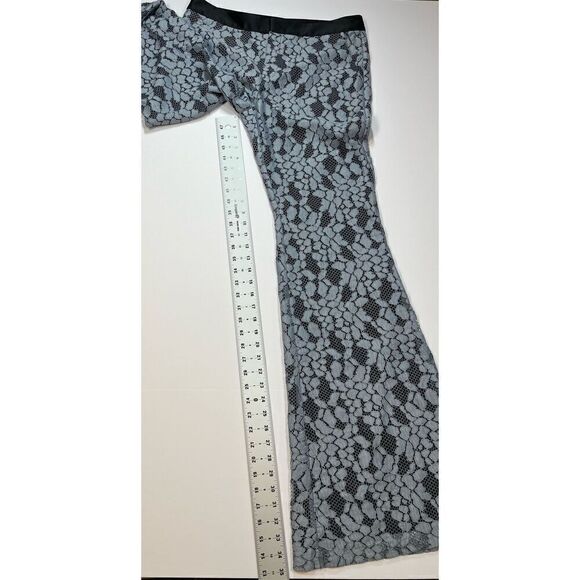 NWOT Alexis Agata Fully Lined Lace Flare Light Blue Navy Trouser Size Medium - Picture 7 of 12